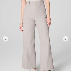 Spanx Supersmooth Stretch Twill Cropped Wide Leg Pants